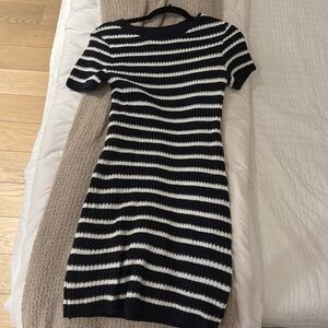 H&M blue and white knit sweater dress - brand new